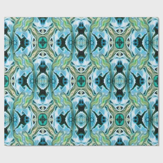 Kikkers zwemmen..... cadeaupapier (Vlak)