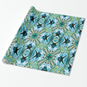 Kikkers zwemmen..... cadeaupapier