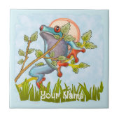 kikkerschuilplaats tegeltje (Voorkant)