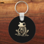 Kikkerskelet Halloween Grappige Kikkerliefhebber M Sleutelhanger (Voorkant)