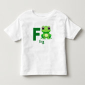 Kikkerspijkkerletter T-shirt voor peuters (Voorkant)