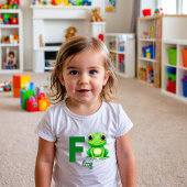 Kikkerspret Fun Alfabetshemd voor Peuters Kinder Shirts