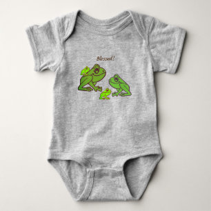 Kikkersprettende baby body romper
