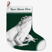 Kikkerstaking Aangepaste bulkfrog-opslag Grote Kerstsok (Voorkant)