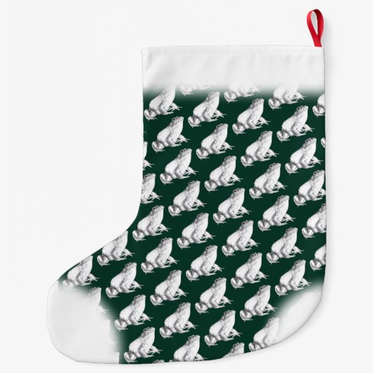 Kikkerstaking Aangepaste bulkfrog-opslag Grote Kerstsok (Achterkant)