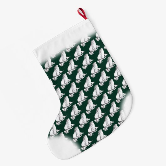 Kikkerstaking Aangepaste bulkfrog-opslag Grote Kerstsok (Achterkant (Hangend))