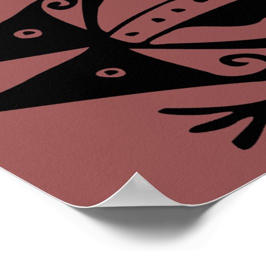 Kikkerstamkunst Argentijnse volkskunst Poster (Hoek)