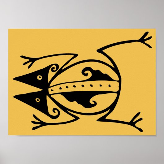 Kikkerstamkunst Argentijnse volkskunst Poster (Voorkant)