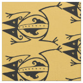 Kikkerstamkunst oud Aztec-ontwerp Stof (Close Up)