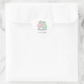 Kikkersticker 'Ik mis je' met hartje emot Hart Sticker (Tas)