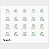 Kikkersticker met tekst 'Gewoon Existeren' Cute Ne Vierkante Sticker (Vel)