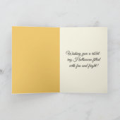 Kikkertastische pompoen kruiwagen Halloween Feestdagen Kaart (Binnen)