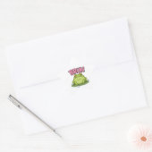Kikkertest sticker Schattige ongeïnteresseerde kik (Envelop)