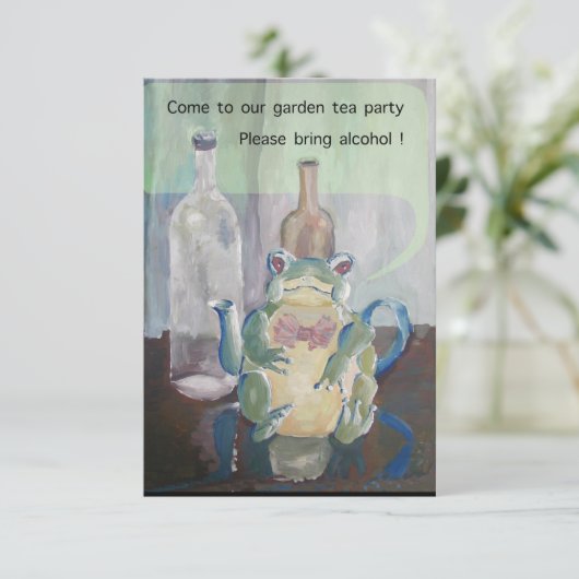 kikkerthee kaart (Staand voorkant)