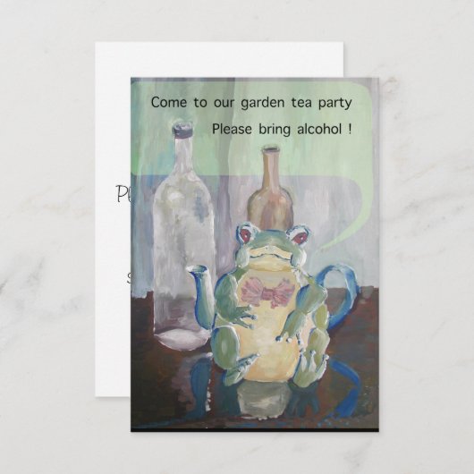 kikkerthee kaart (Voorkant / Achterkant)