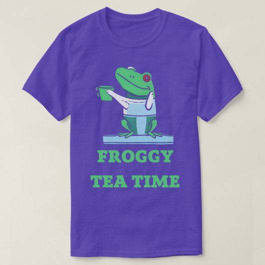 Kikkerthee tijd t-shirt (Design voorkant)