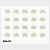 Kikkertje Sticker Schattig Twee Kikkers Liefde Har (Vel)