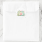 Kikkertje Sticker Schattig Twee Kikkers Liefde Har (Tas)