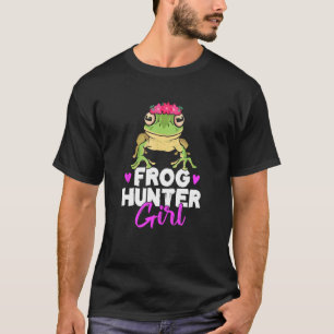 Kikkervanger Pad Amfibieën Kikkerjager Meisje T-shirt