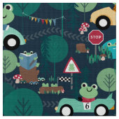 Kikkervarken Kinder Schattige chauffeurs Stof (Close Up)