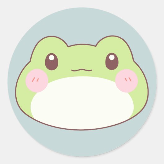 Kikkerverjaardag Kinder kunst Ronde Sticker (Voorkant)