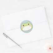Kikkerverjaardag Kinder kunst Ronde Sticker (Envelop)