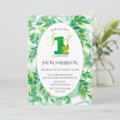 Kikkerverjaardagsfeestje Kikkerthemauitnodiging Kaart (Staand voorkant)