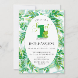 Kikkerverjaardagsfeestje Kikkerthemauitnodiging Kaart