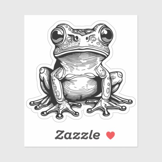 Kikkervinyl sticker (Vel)