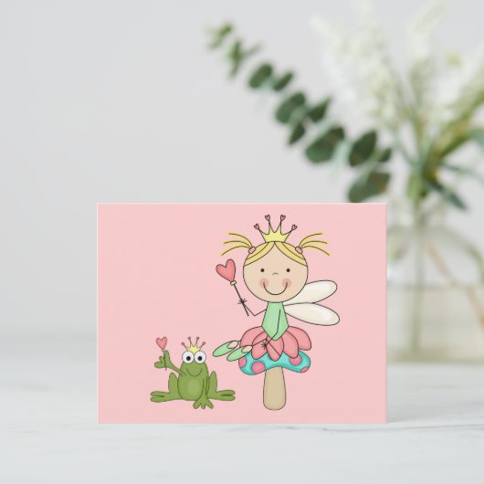 Kikkervis - Blond T-shirts en cadeautjes Briefkaart (Staand voorkant)