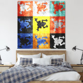 Kikkervis Canvas Afdruk (Insitu (Slaapkamer))