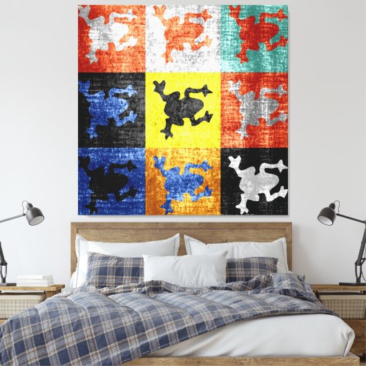 Kikkervis Canvas Afdruk (Insitu (Slaapkamer))
