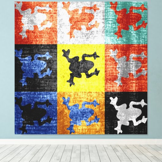Kikkervis Canvas Afdruk (Insitu (Houten vloer))