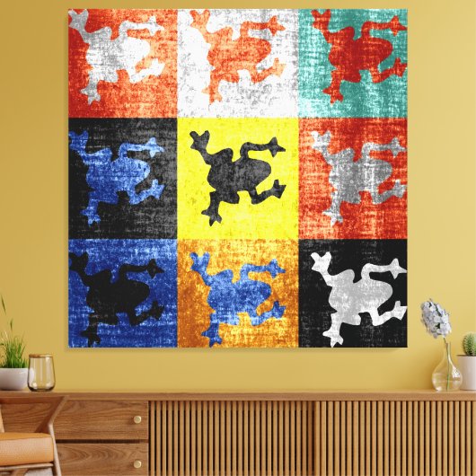 Kikkervis Canvas Afdruk (Insitu (Woonkamer))