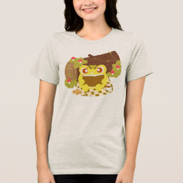 Kikkervis die een boek leest Tri-Blend shirt