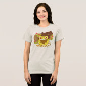 Kikkervis die een boek leest Tri-Blend shirt (Voorkant volledig)