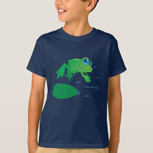 Kikkervis duikt t-shirt (Voorkant)