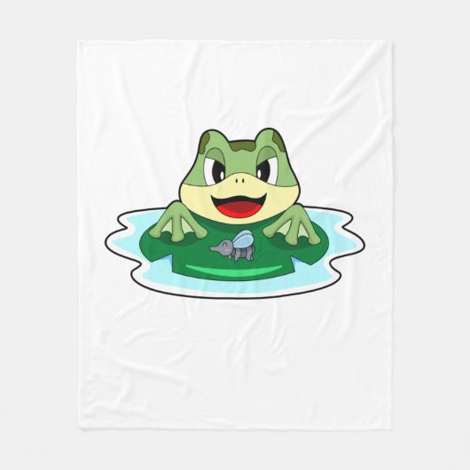 Kikkervis Fleece Deken (Voorkant)