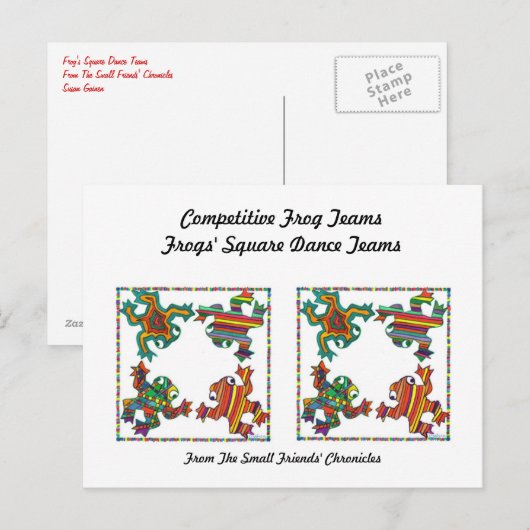 Kikkervis-kanselierthee,s Briefkaart (Voorkant / Achterkant)