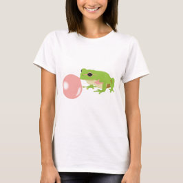 Kikkervis kikker blaast bubbel t-shirt