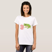 Kikkervis kikker blaast bubbel t-shirt (Voorkant volledig)