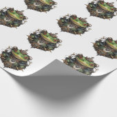 Kikkervis Kikker StoomPunk-ontwerp, Cadeaupapier (Hoek)