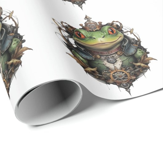 Kikkervis Kikker StoomPunk-ontwerp, Cadeaupapier (Rol Hoek)