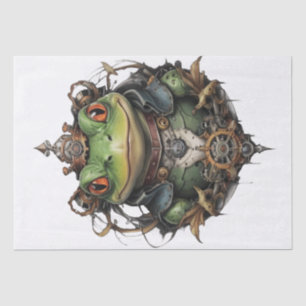 Kikkervis Kikker Stoomstijl, Decoupage Vloeipapier Tissuepapier