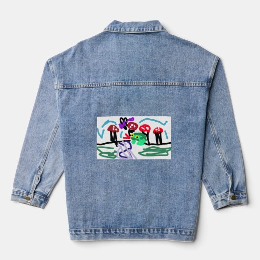 Kikkervis liefde  denim jacket (Achterkant)