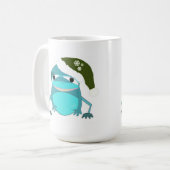 Kikkervis met Kersthop Koffiemok (Voorkant links)