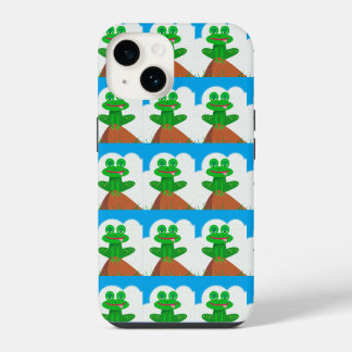 Kikkervis op een heuvel telefoonhoesje iPhone 14 hoesje