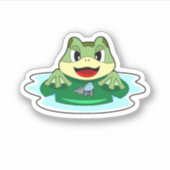 Kikkervis Sticker (Voorkant)