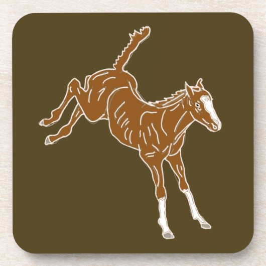 Kikkervis - transparante kleur. bier onderzetter (Voorkant)