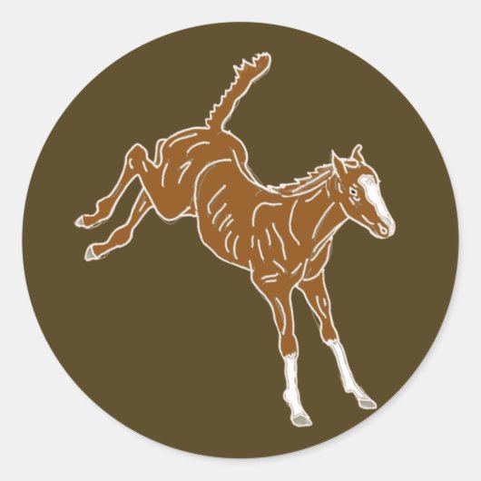 Kikkervis - transparante kleur. ronde sticker (Voorkant)